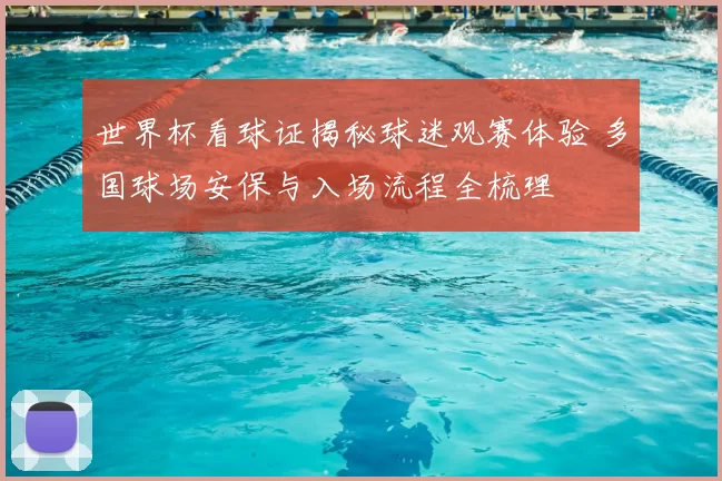 世界杯看球证揭秘球迷观赛体验 多国球场安保与入场流程全梳理